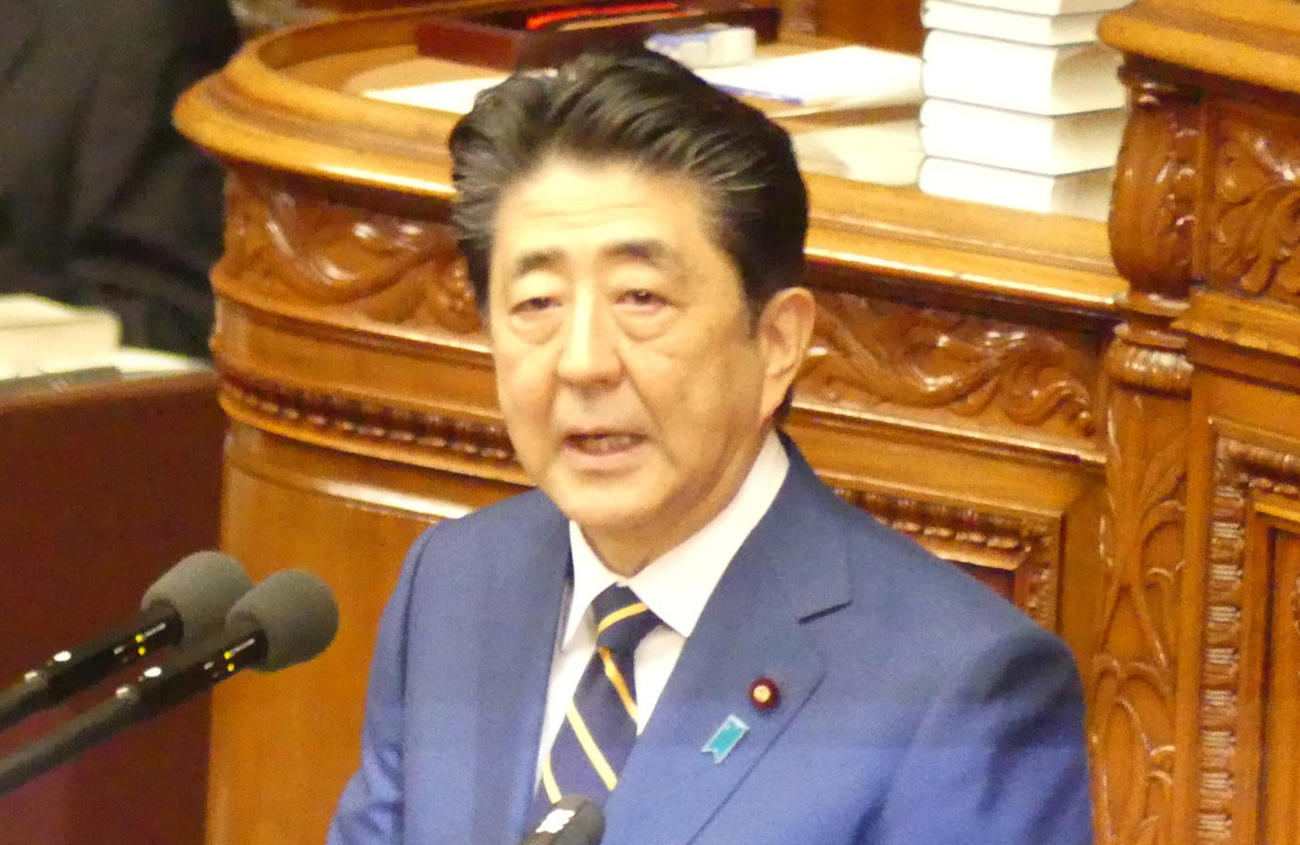 安倍晋三首相（2020年1月20日撮影）