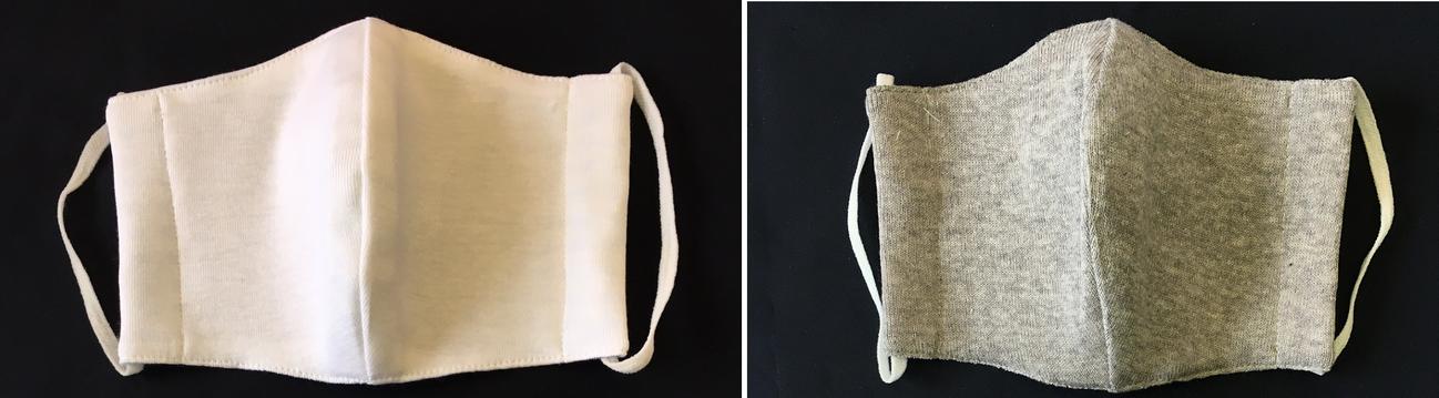 地元のおばちゃんたちお手製の「サバイバルマスク」。1枚600円で20日から販売する