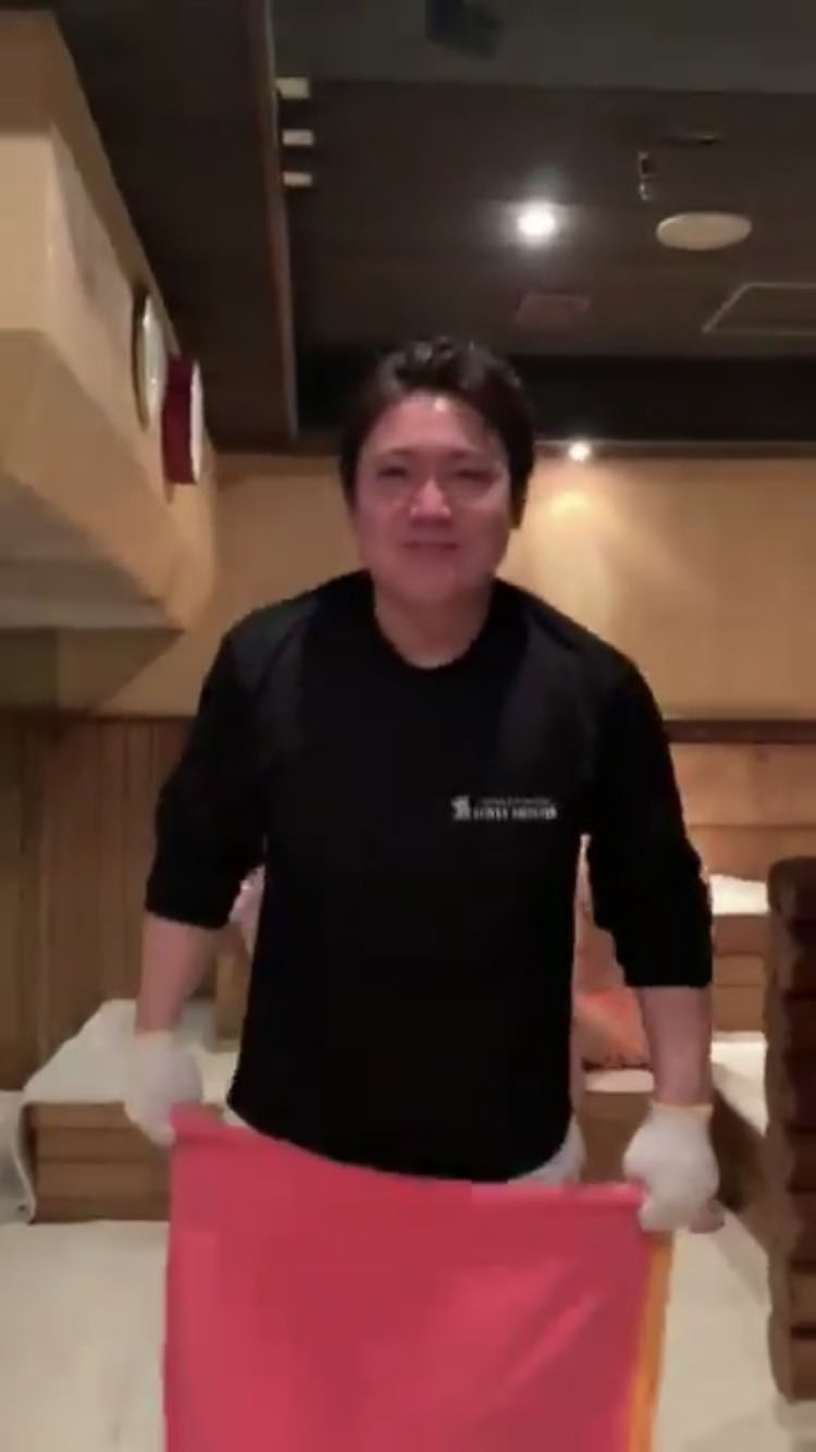 ツイッターに投稿されている動画（ウェルビー提供）