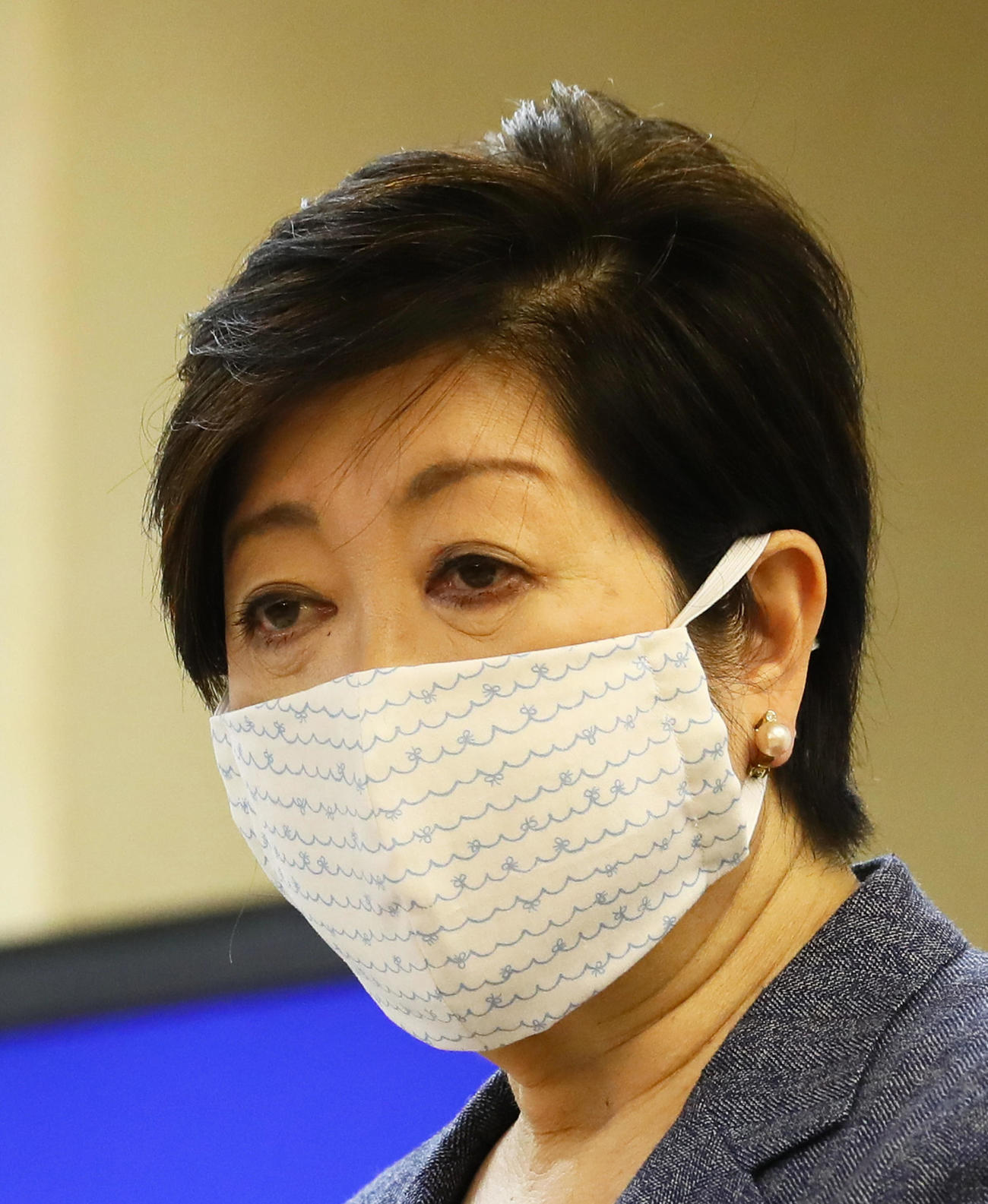 東京都の小池百合子知事（2020年4月17日撮影）