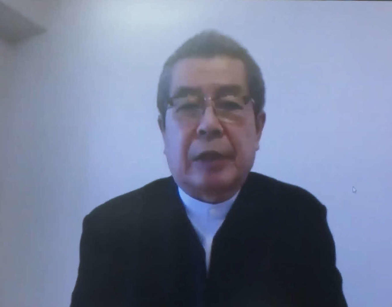 「富山県新型コロナウイルス感染症対策応援基金」設置会見にZoomで参加した立川志の輔