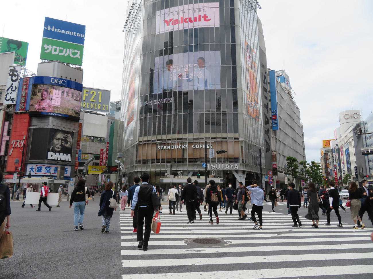 23日の渋谷の様子（撮影・佐藤勝亮）
