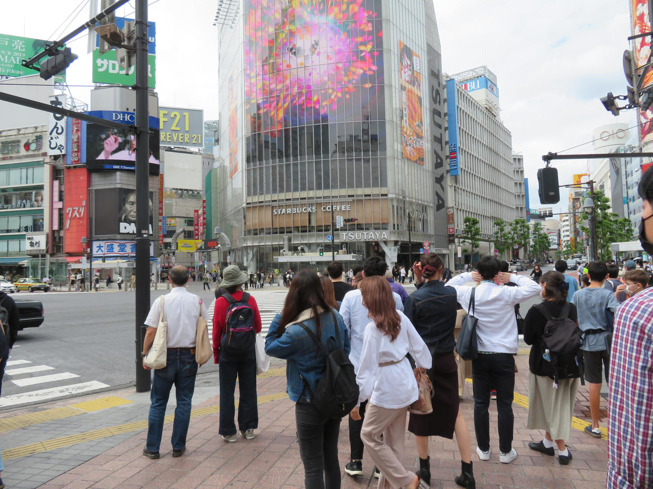 23日の渋谷の様子（撮影・佐藤勝亮）