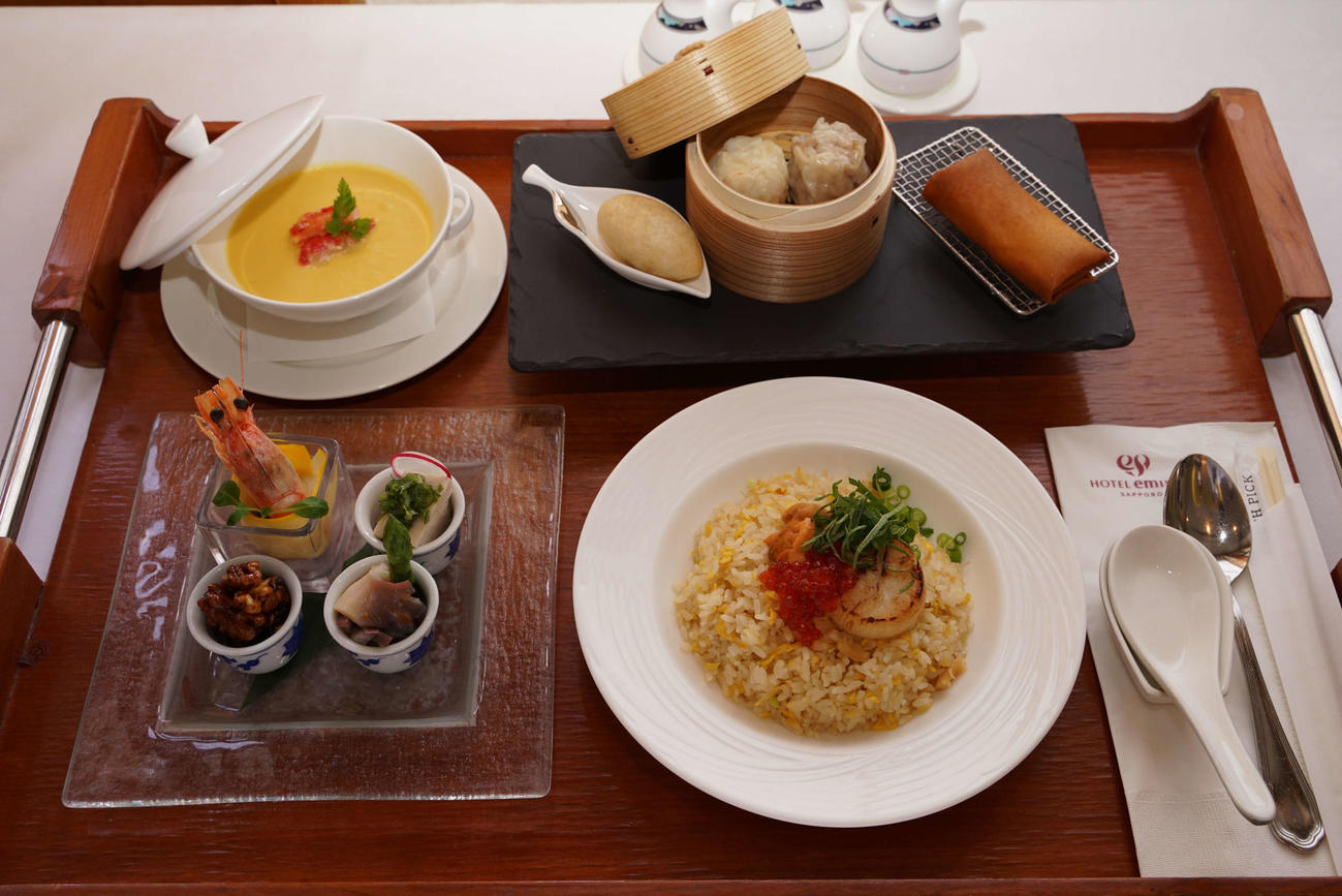 藤井聡太七段が注文した昼食は「中華セットランチ」（日本将棋連盟提供）