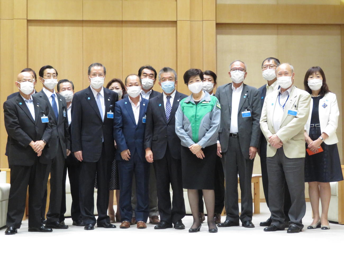 全国旅行業協会東京都支部関係者と面会した東京都の小池百合子知事（撮影・近藤由美子）