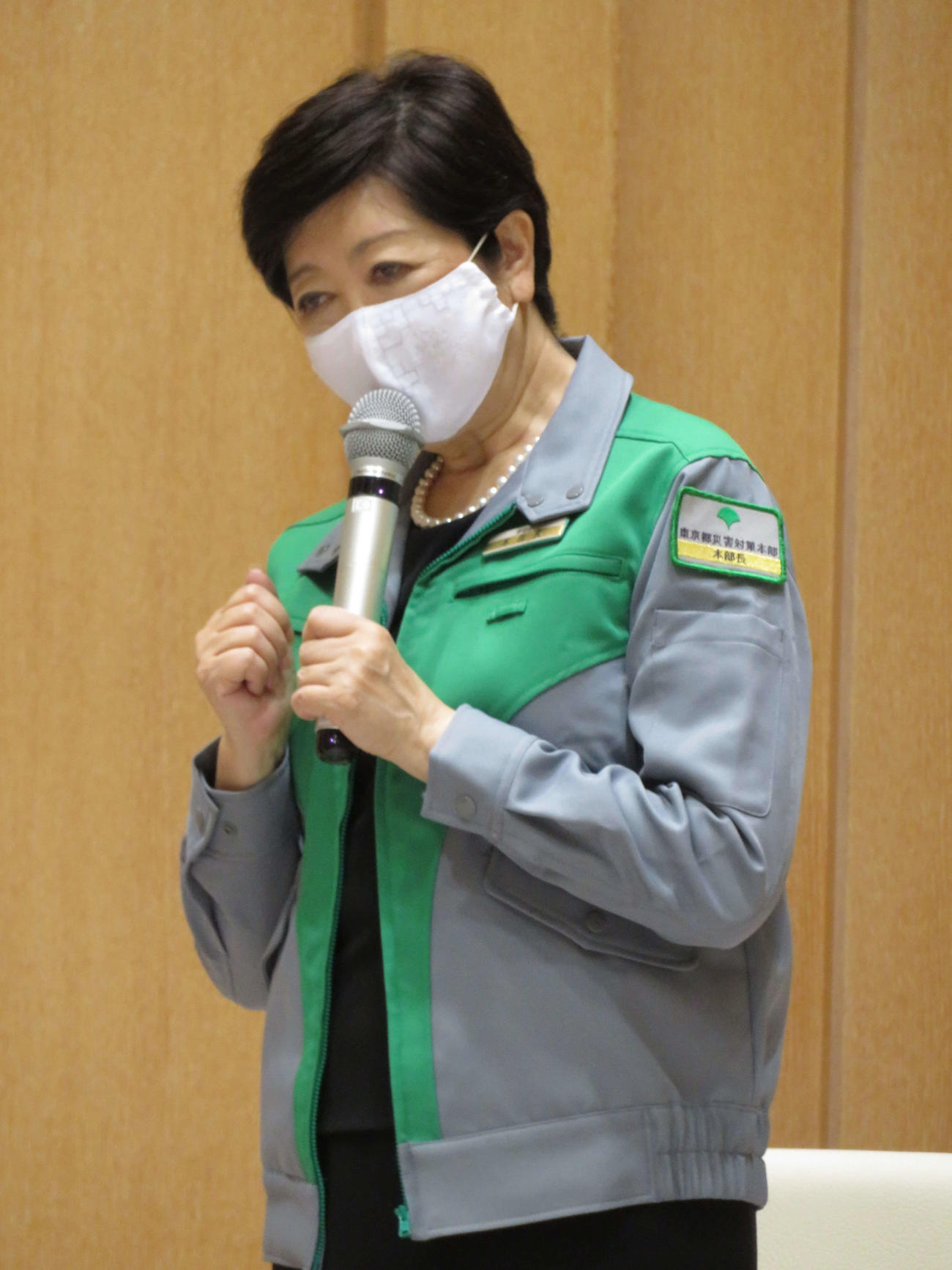 全国旅行業協会東京都支部関係者と面会した東京都の小池百合子知事（撮影・近藤由美子）