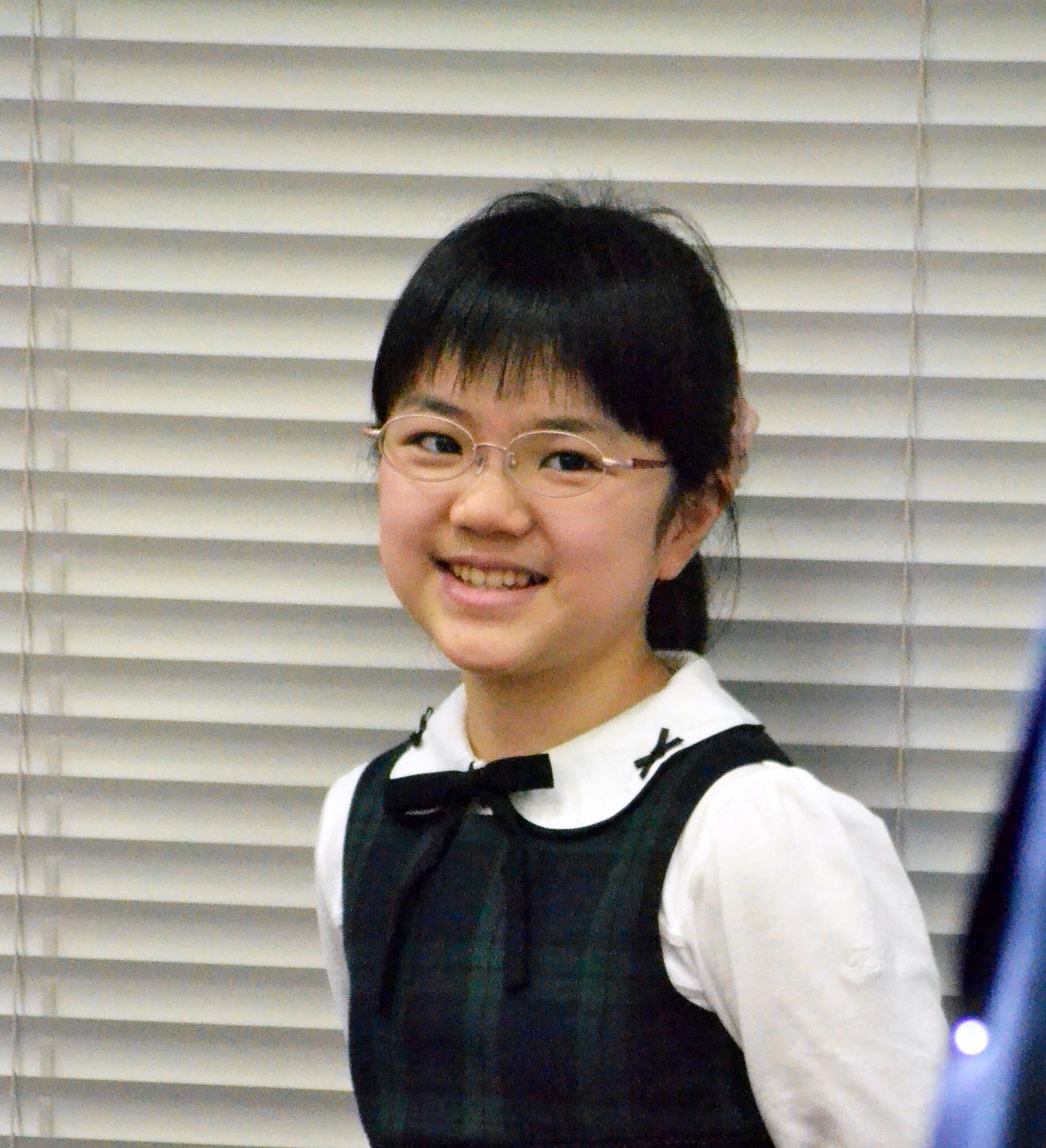 来年1月に日本棋院東京本院へ移籍する仲邑菫初段（撮影・赤塚辰浩）