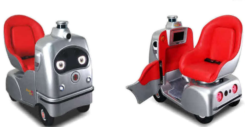 1日から都内で国内初のシェアリングサービスを開始した自動運転ロボット「ラクロ」