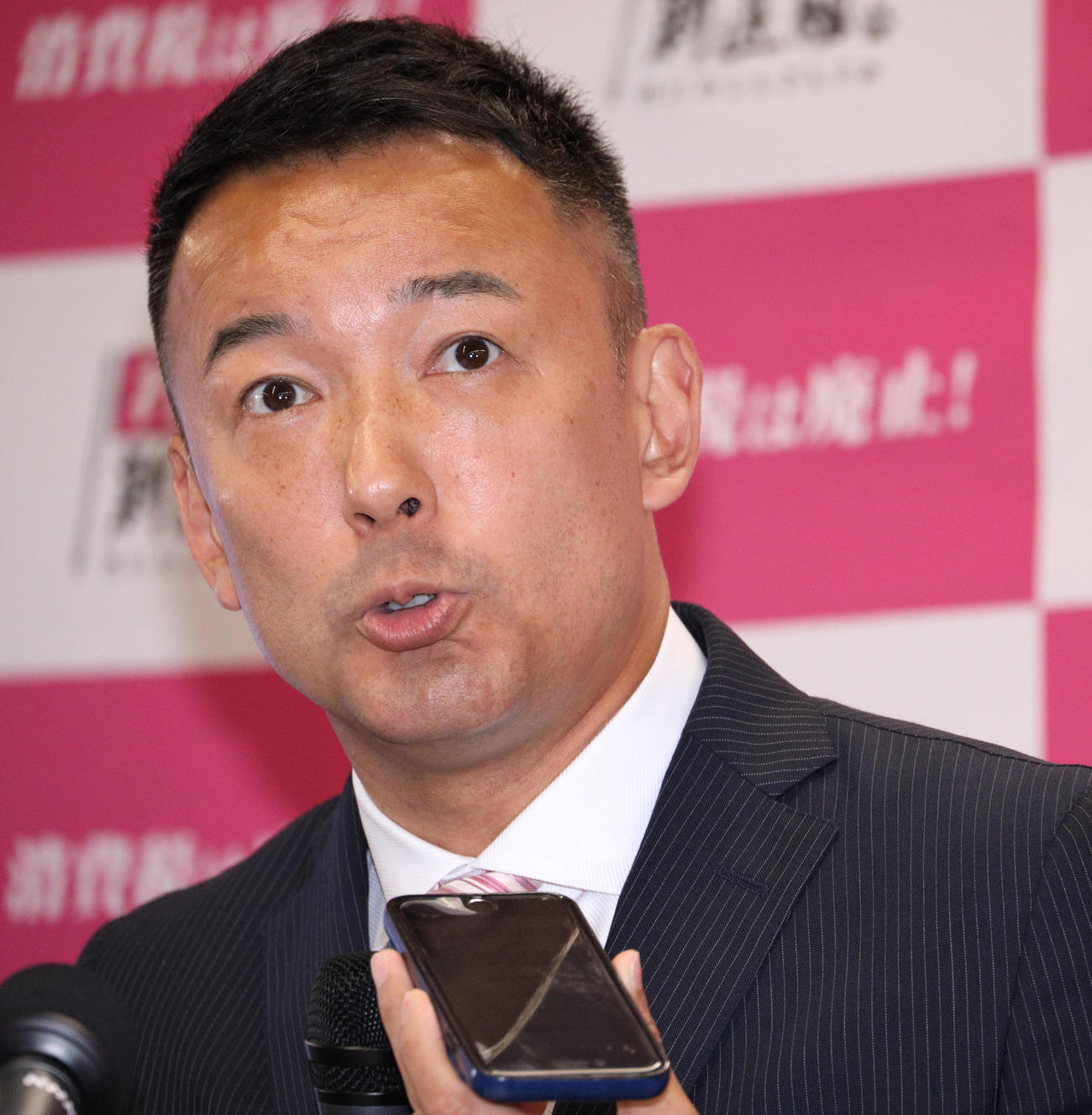 山本太郎氏（2020年7月5日撮影）