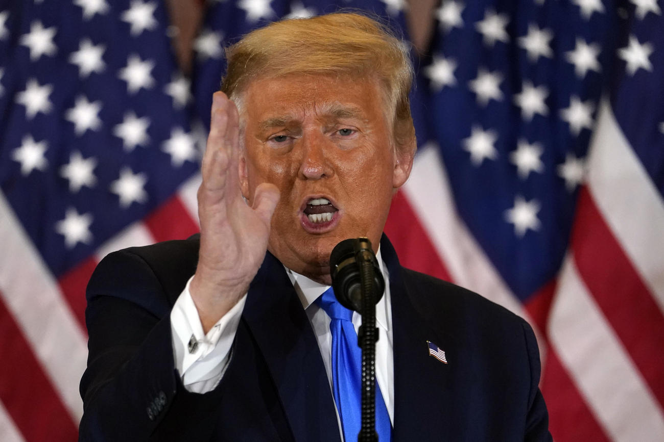 会見を行ったトランプ大統領（AP）
