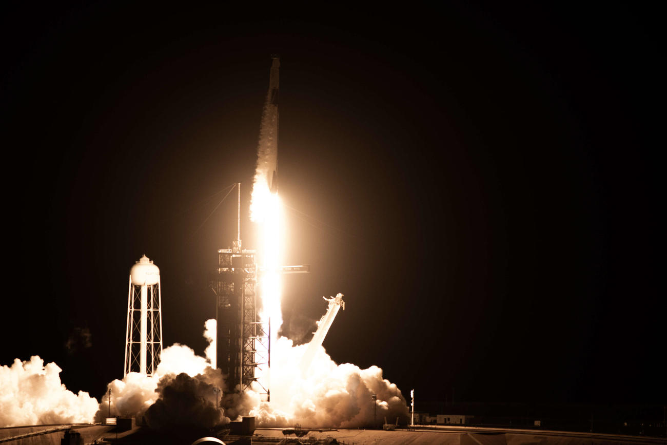 野口聡一宇宙飛行士らを乗せたクルードラゴン1号機が打ち上げに成功した（C）JAXA