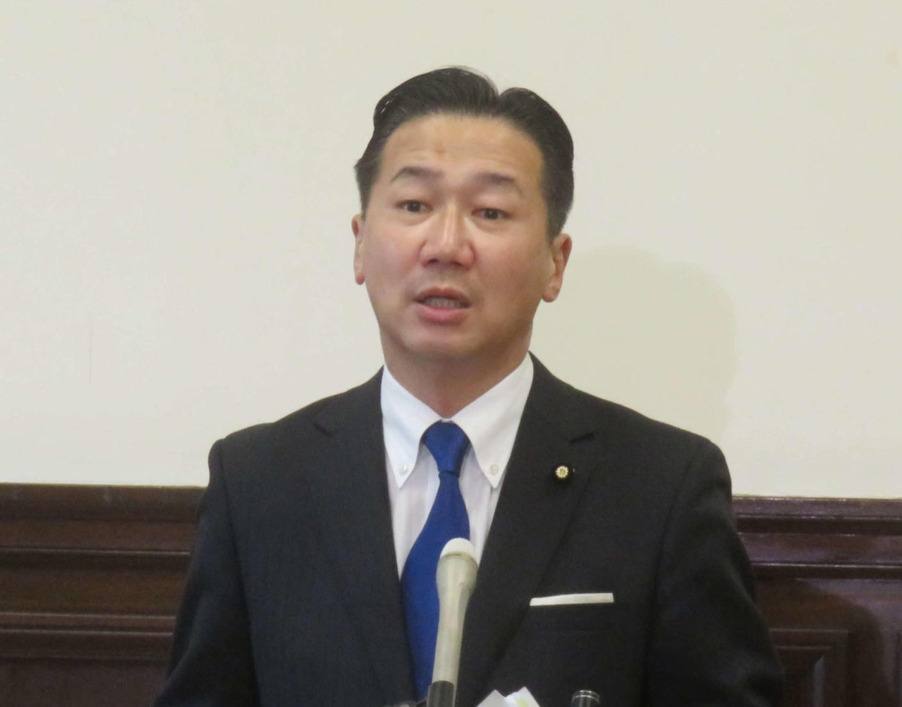 立憲民主党の福山哲郎幹事長（2020年10月26日撮影）