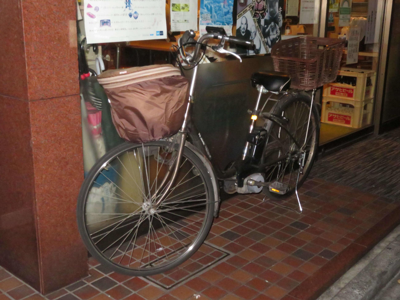 小沢正志氏が乗っていた自転車（撮影・沢田直人）