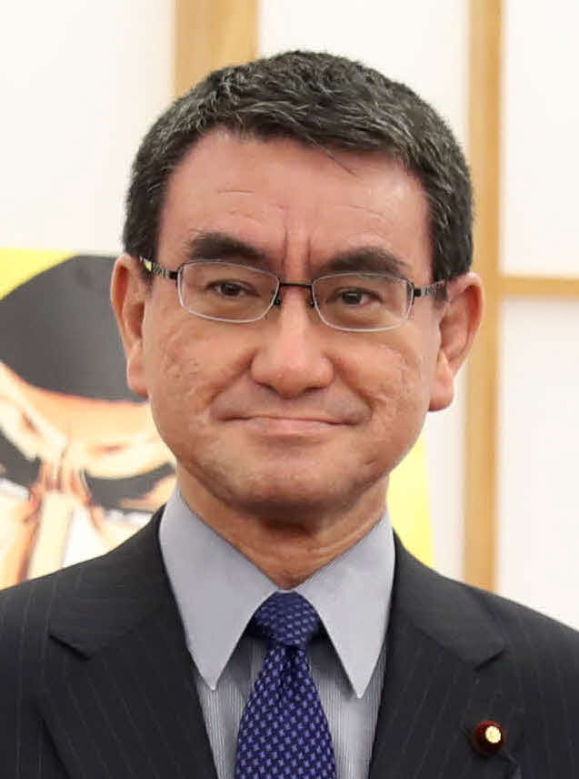 河野太郎行革担当相（2018年4月6日撮影）
