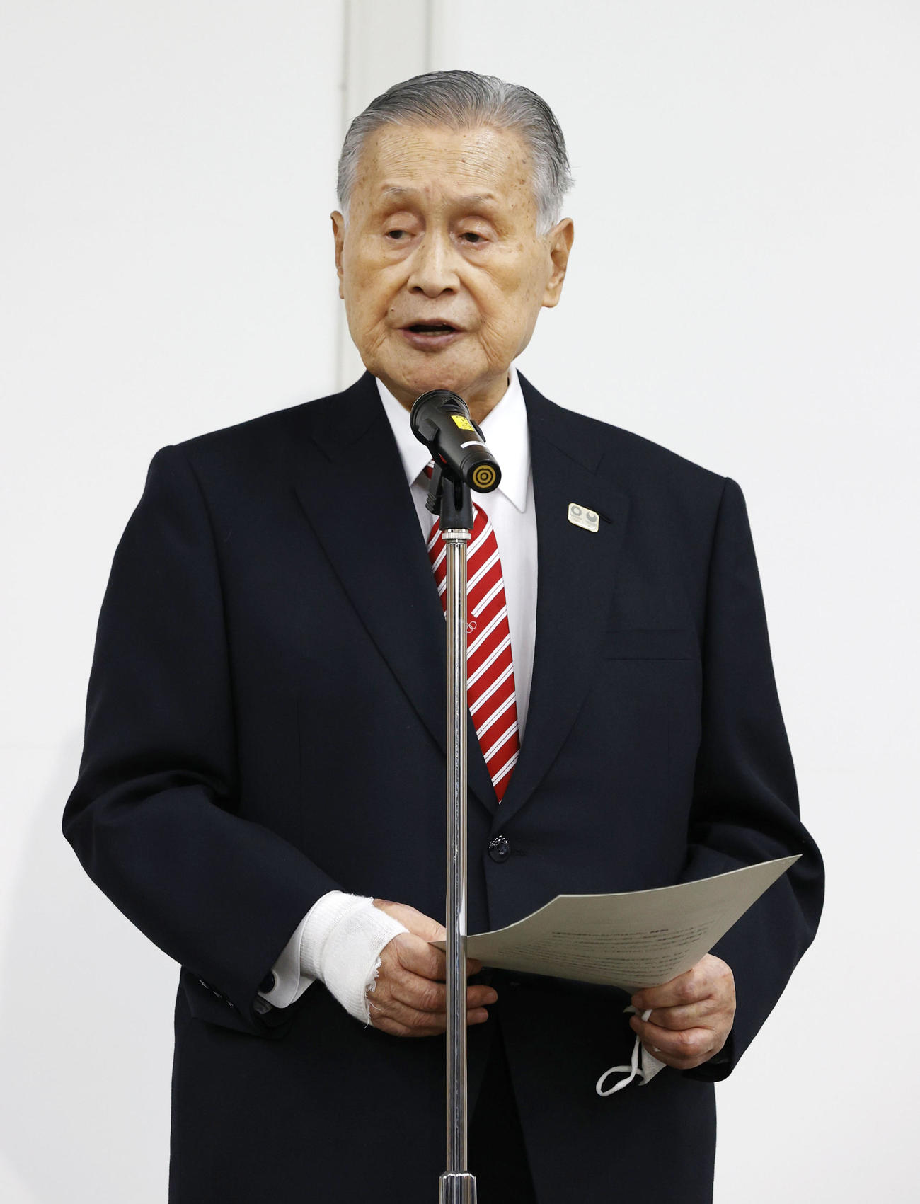 森喜朗会長（2021年2月4日撮影）