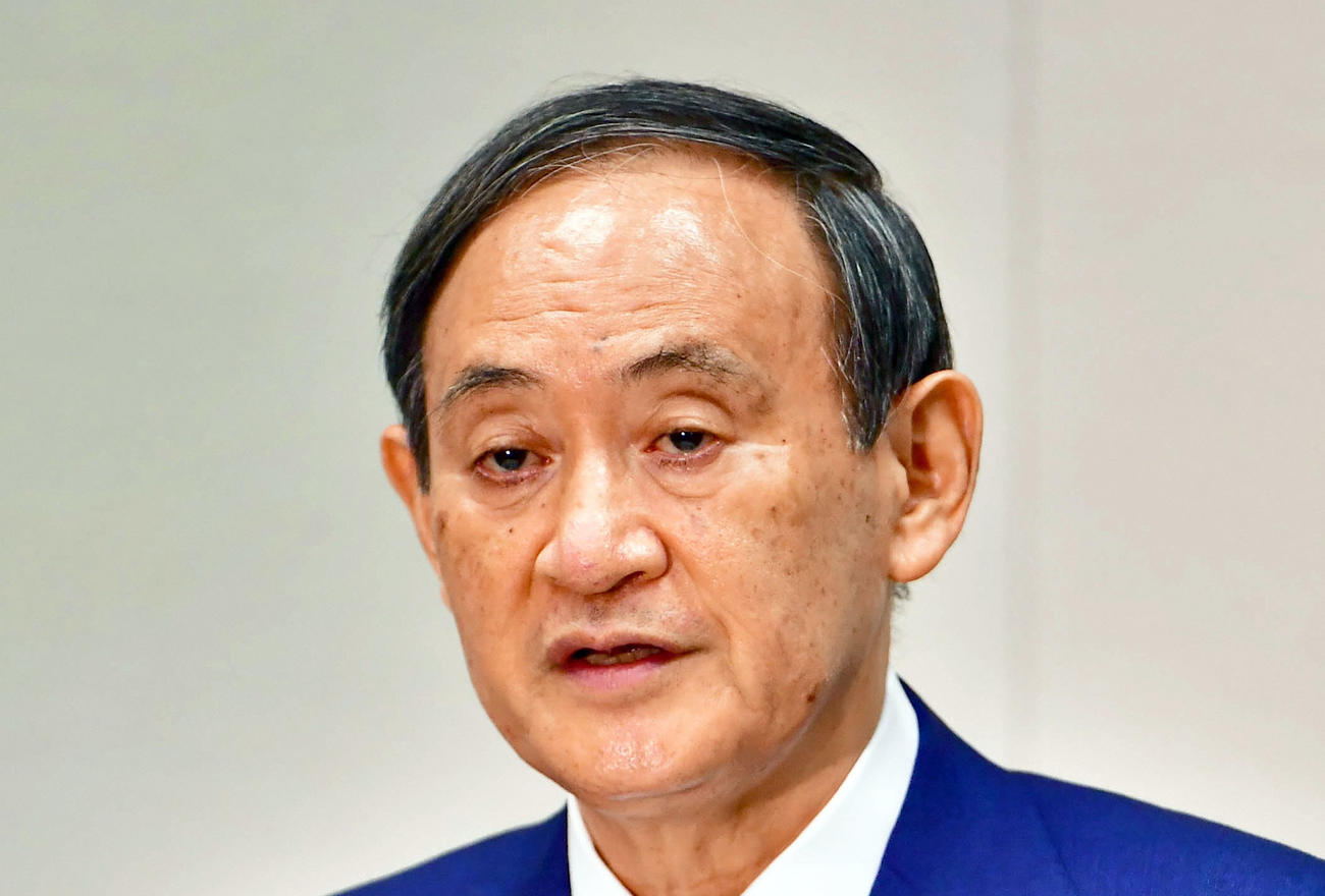 菅義偉首相（2020年9月2日撮影）
