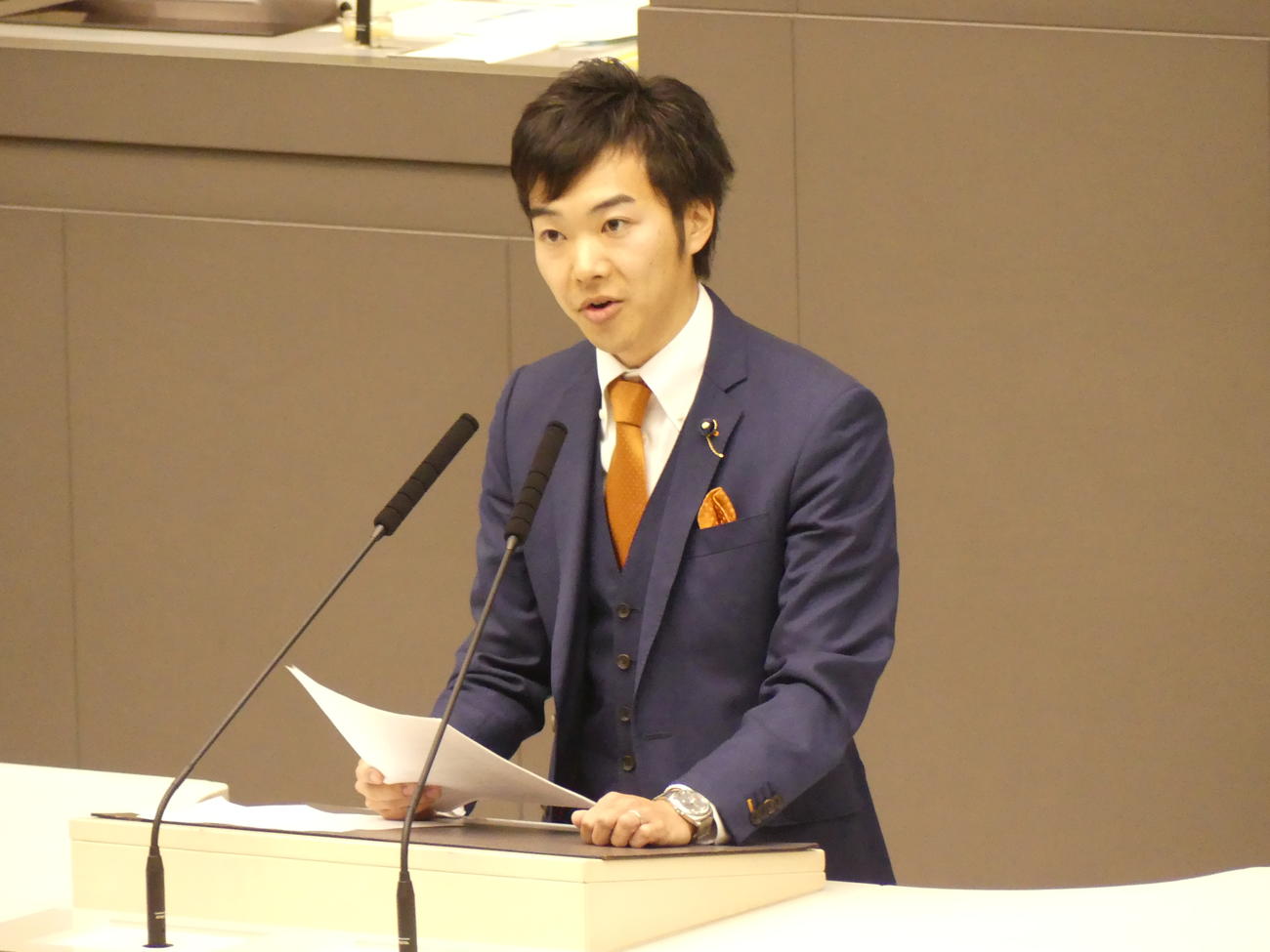 音喜多駿氏（17年12月８日撮影）