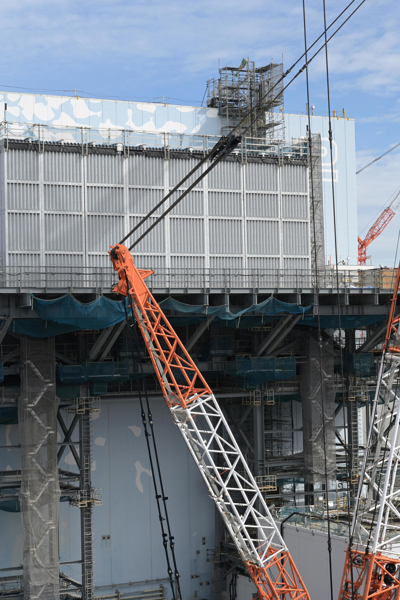 東京電力福島第1原発の2号機（代表撮影）
