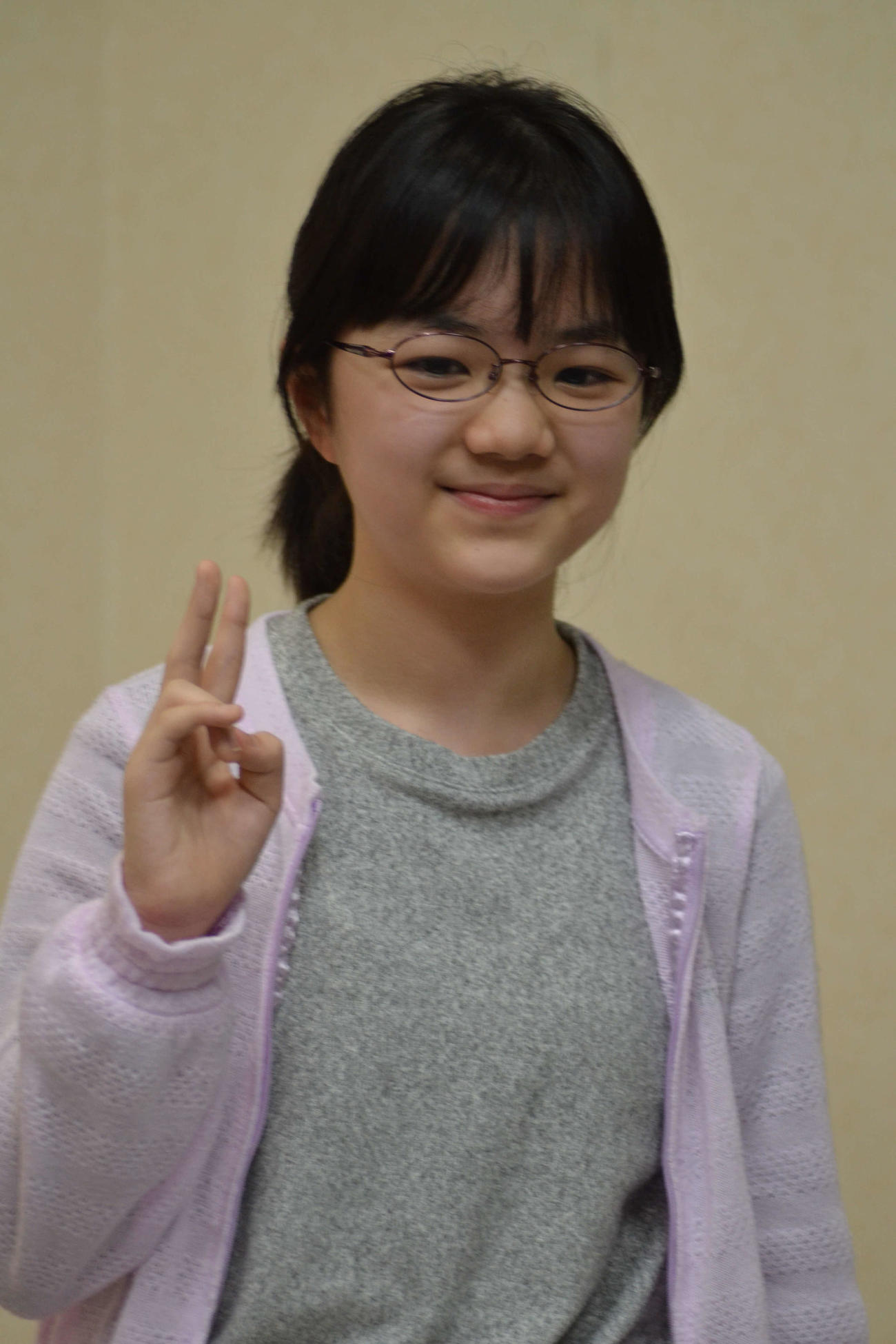 仲邑菫（2021年3月15日撮影）