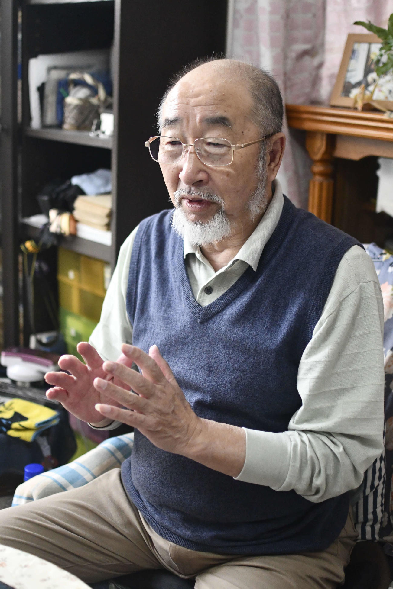 「津久井やまゆり園」で採火方針を変更を求める要請書を出した尾野剛志さん（撮影・平山連）