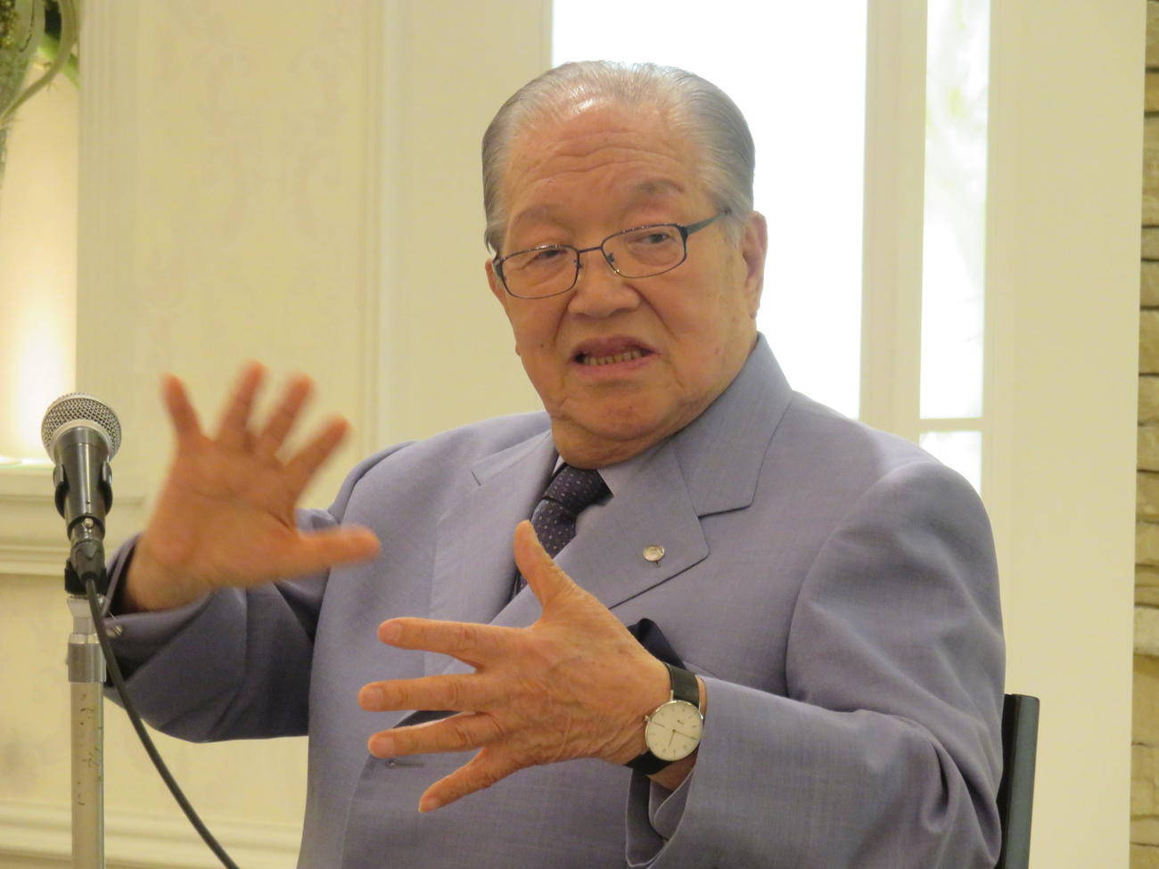 IR誘致が争点となる横浜市長選について語る“ハマのドン”藤木幸夫横浜港ハーバーリゾート協会会長