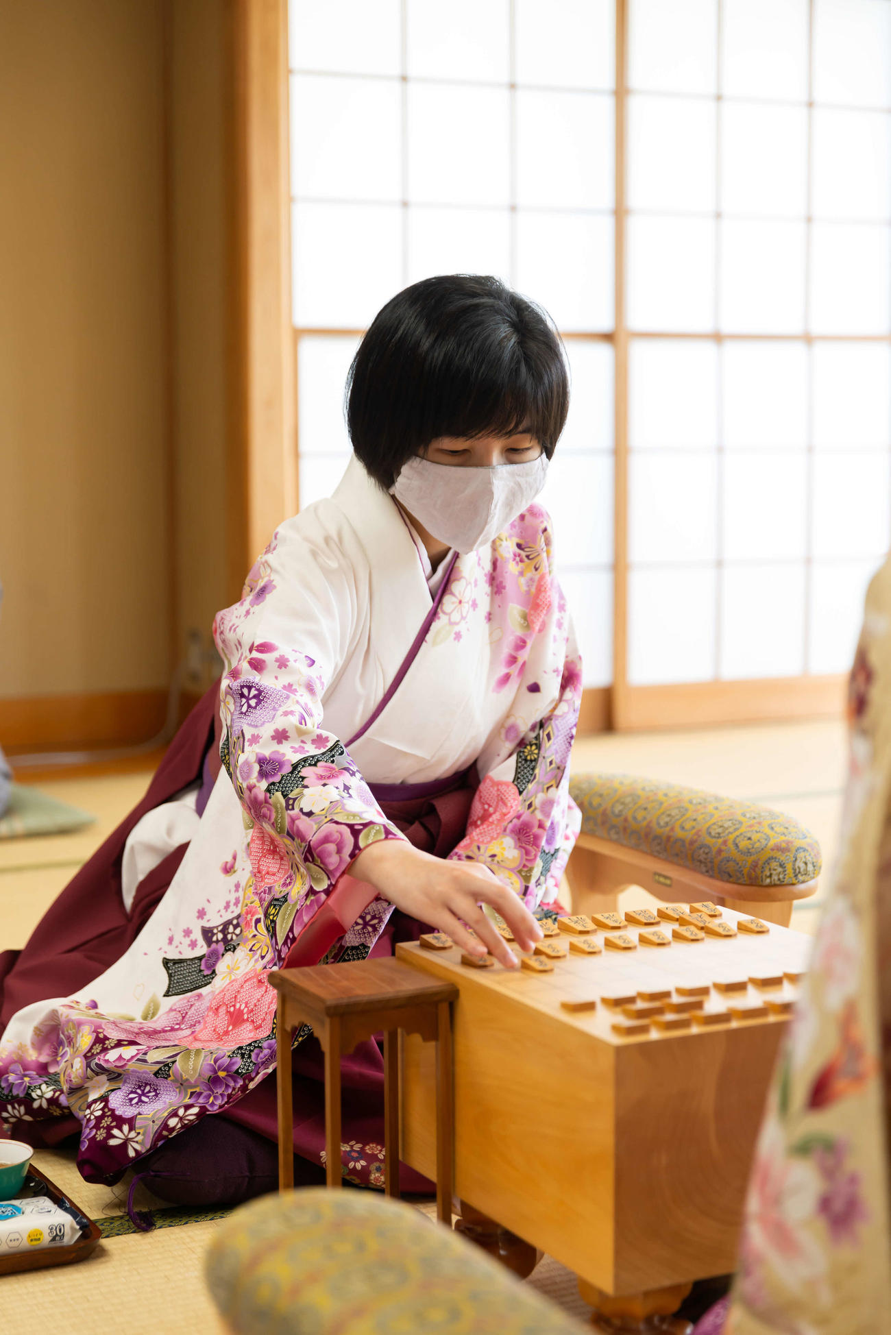 第14期マイナビ女子オープン5番勝負第5局で初タイトル獲得を狙う伊藤沙恵女流三段（日本将棋連盟提供）