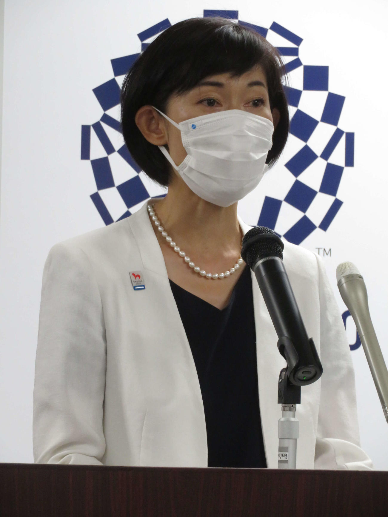 閣議後会見を行った丸川珠代五輪相（撮影・近藤由美子）