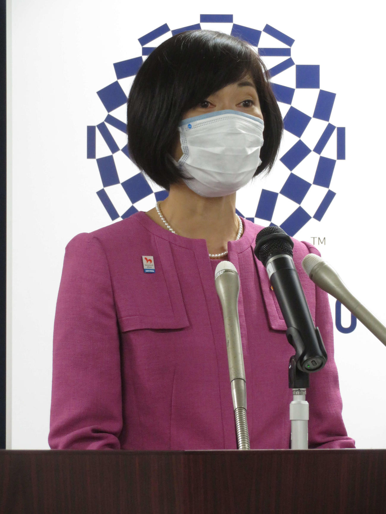 閣議後会見を行った丸川珠代五輪相（撮影・近藤由美子）