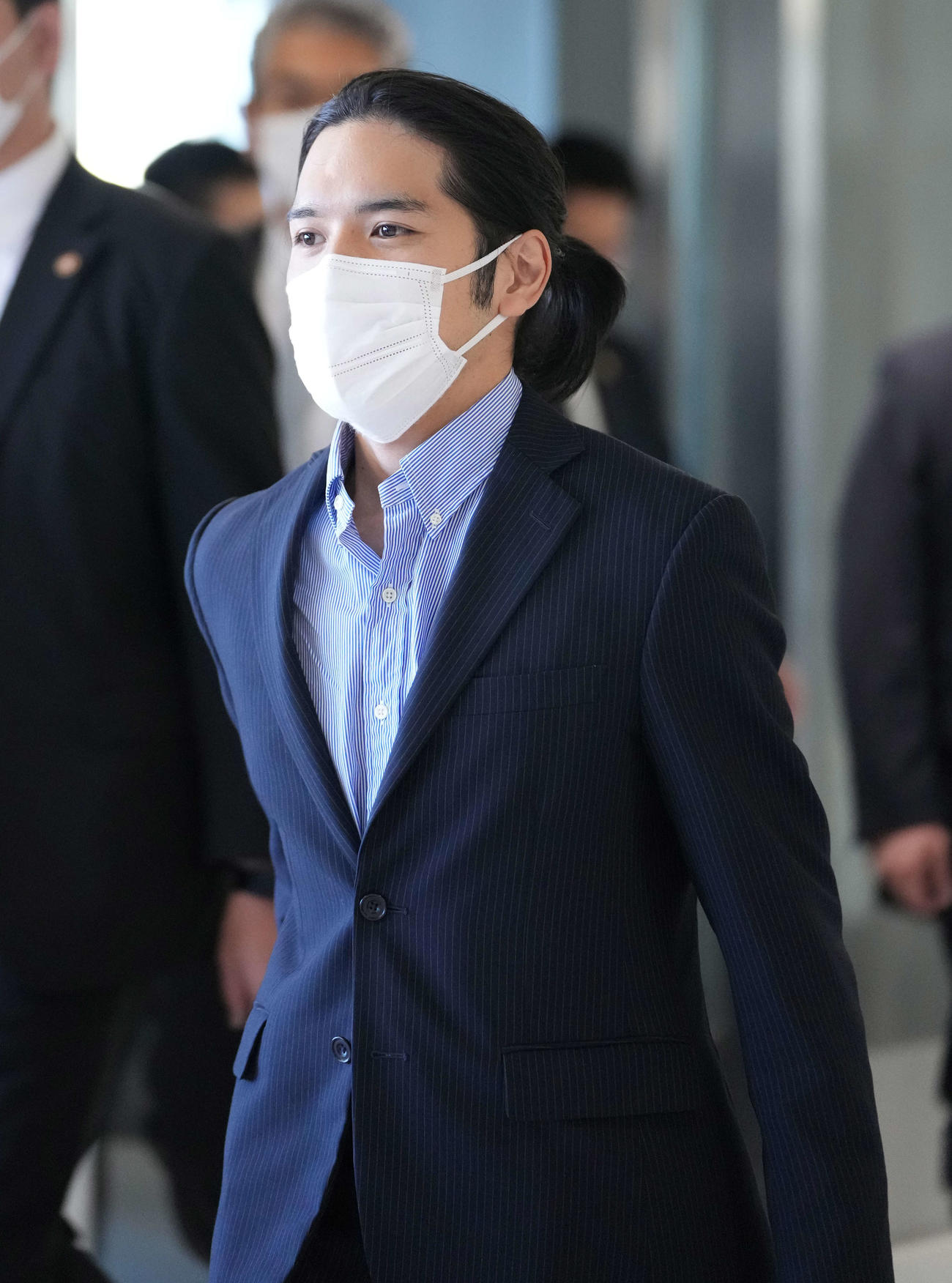 成田空港に到着した小室圭さん（撮影・鈴木みどり）