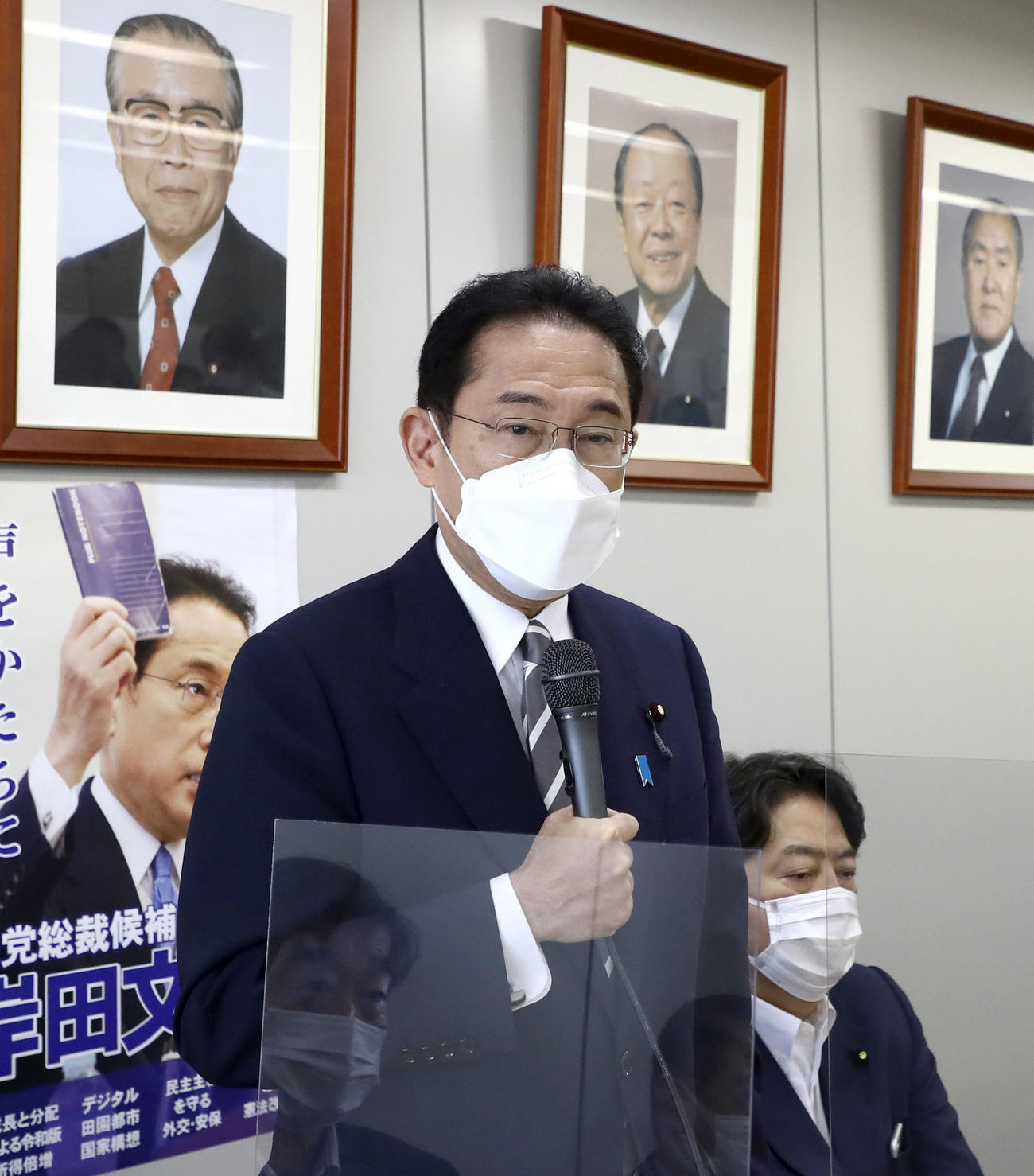 自民党岸田派の会合で発言する岸田総裁（代表撮影＝共同）