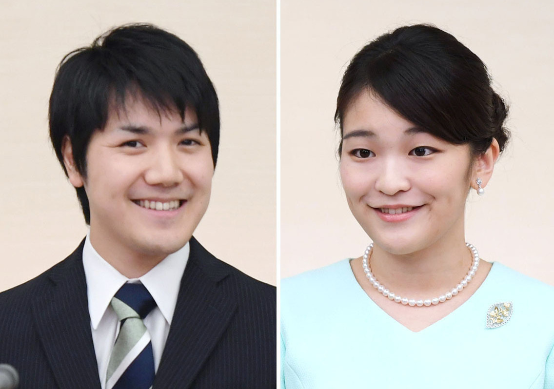 小室圭さんと秋篠宮家の長女眞子さま（共同）