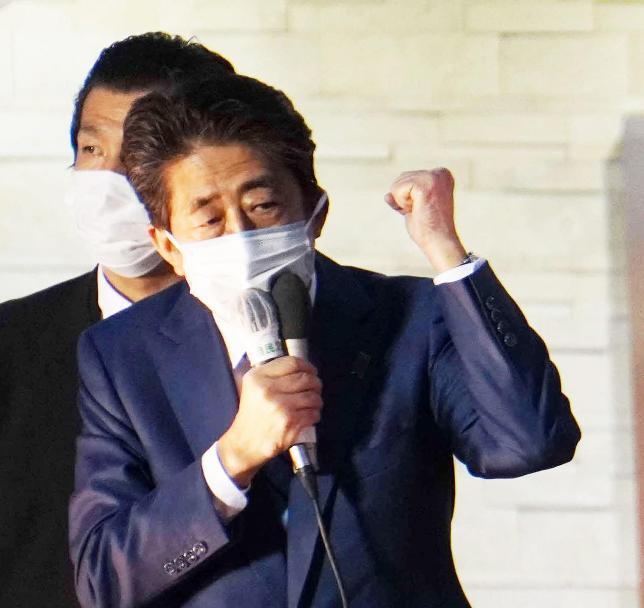 埼玉５区で応援演説を行う安倍晋三元首相（撮影・沢田直人）