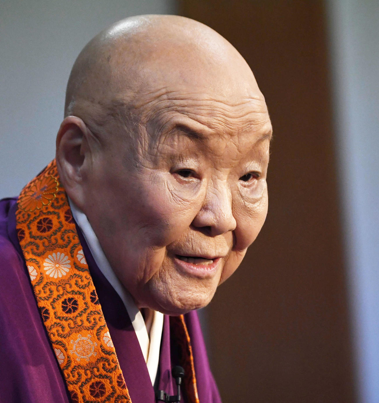 瀬戸内寂聴さん（2019年4月21日撮影）