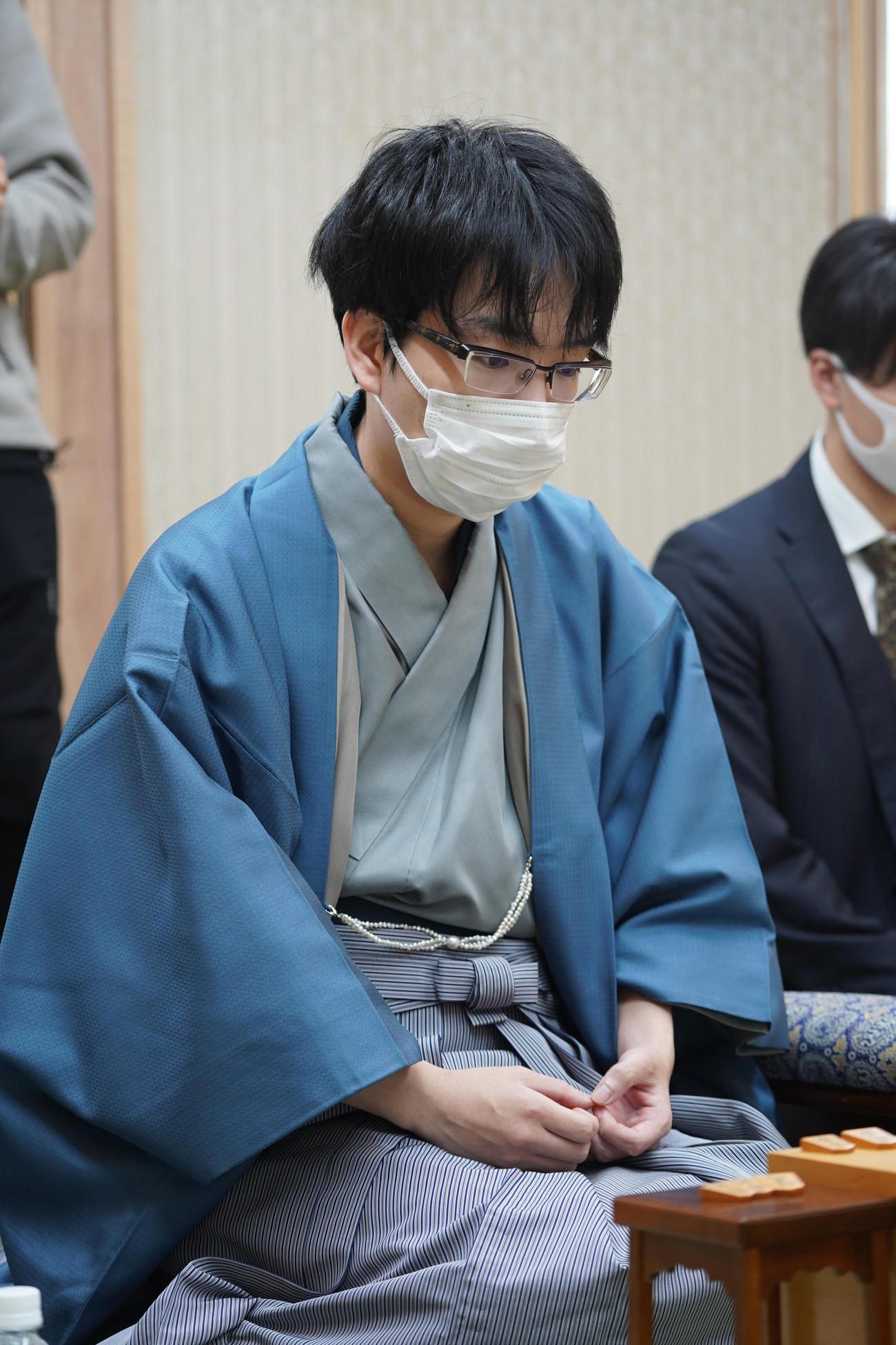 第34期竜王戦7番勝負第4局2日目に臨んだ豊島将之竜王（日本将棋連盟提供）