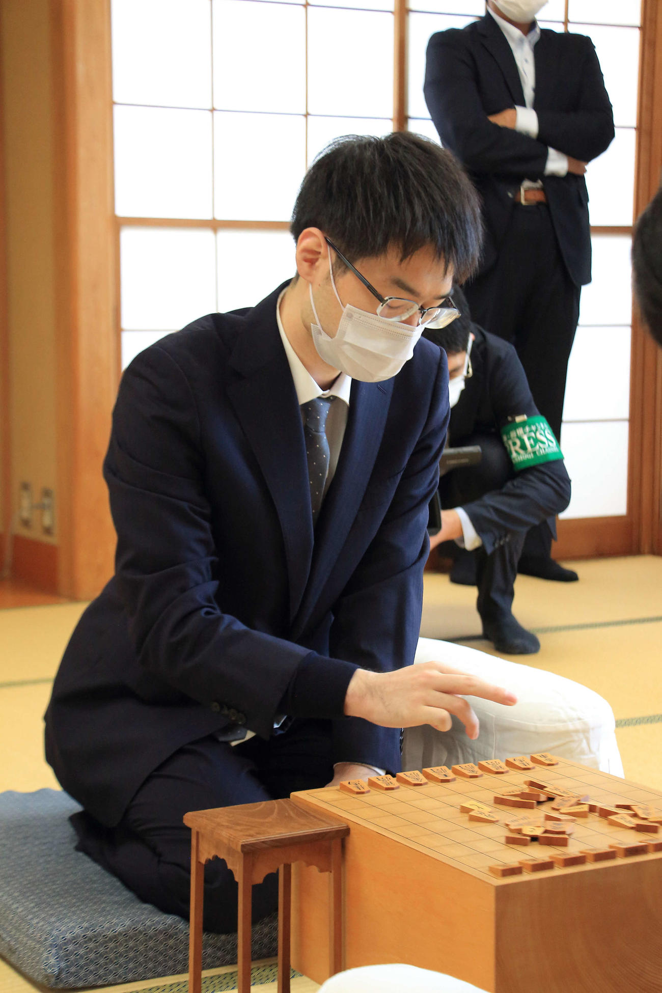 第71期王将戦挑戦者決定リーグに臨んだ近藤誠也七段（日本将棋連盟提供）