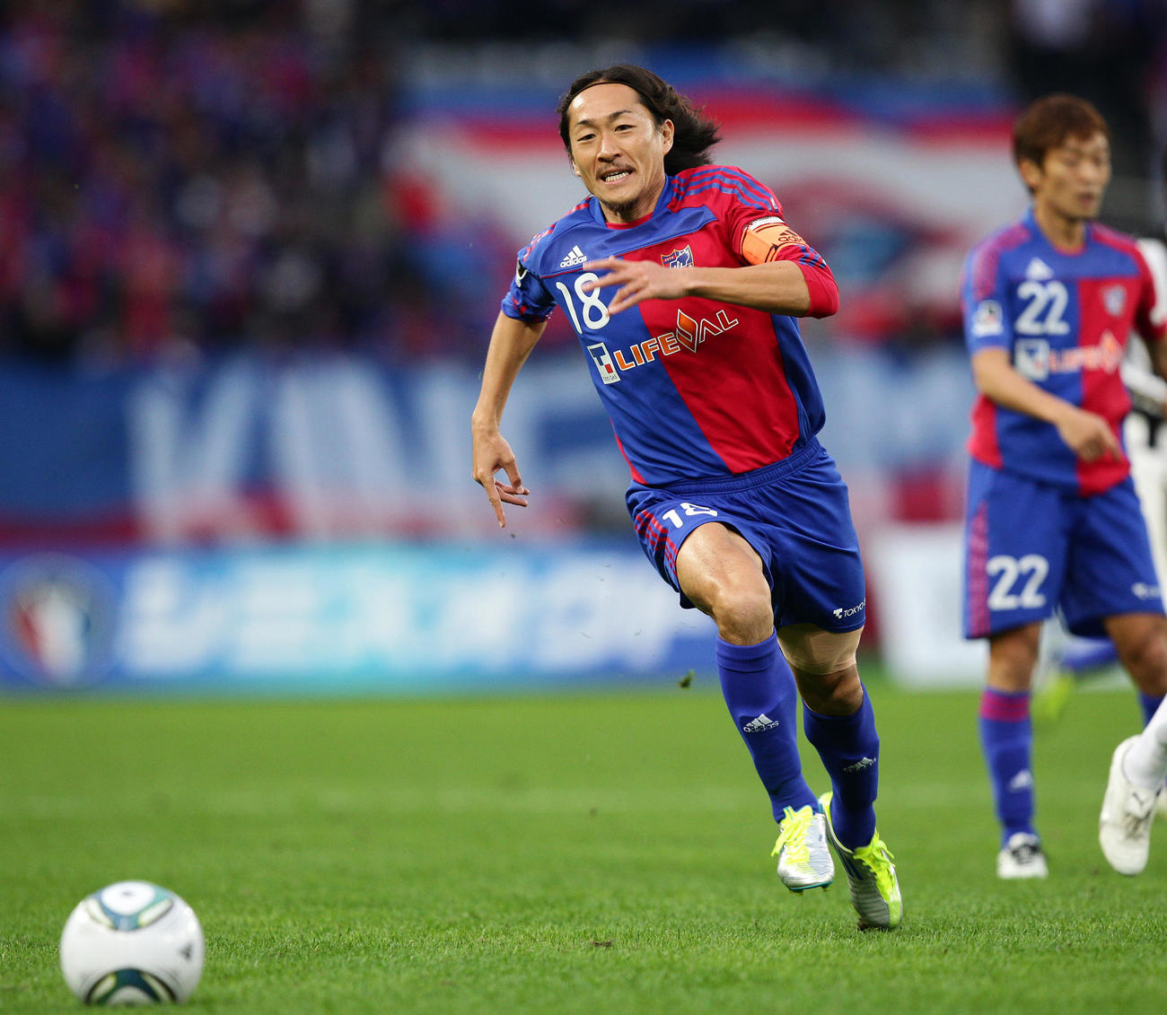 FC東京で活躍した石川さん（11年11月、水戸戦から）