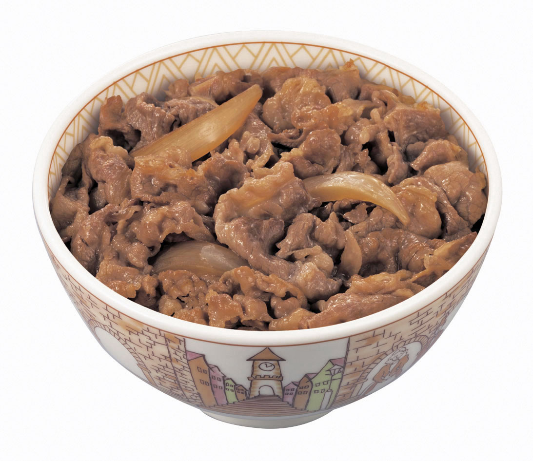 すき家が値上げする並盛りの牛丼（共同）