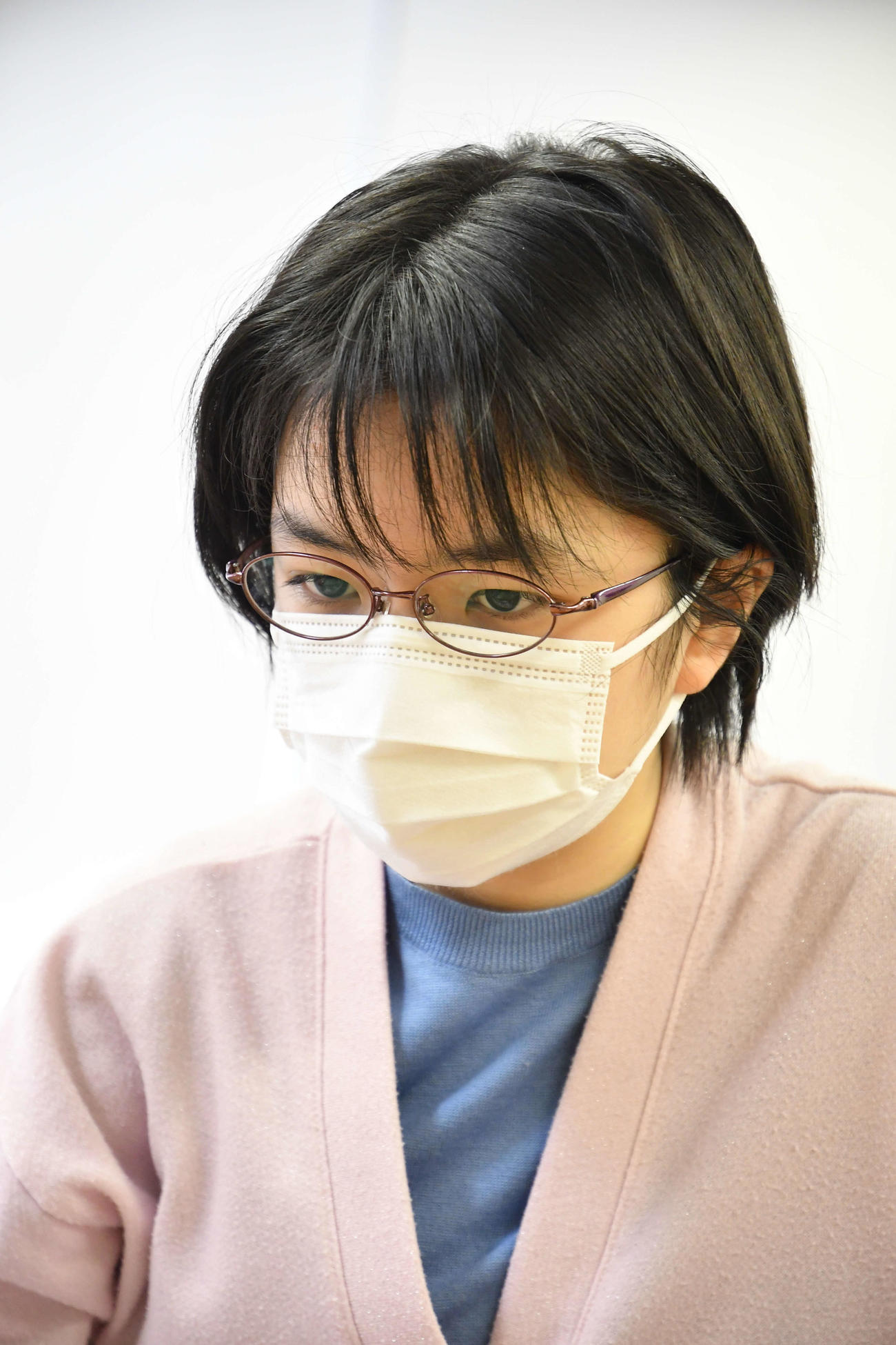名人戦予選Cで下地玄昭七段を下した仲邑菫二段（日本棋院提供）
