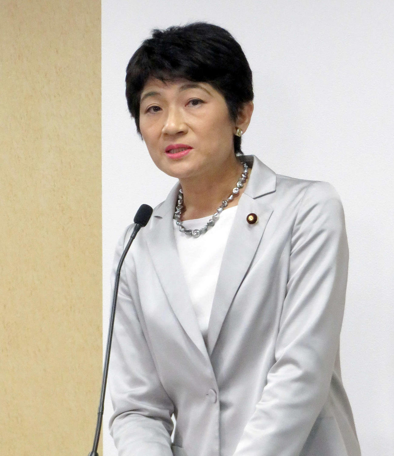 西村智奈美氏（2021年11月19日撮影）