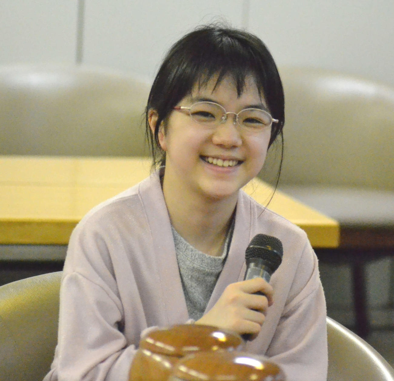 仲邑菫二段（2021年4月撮影）