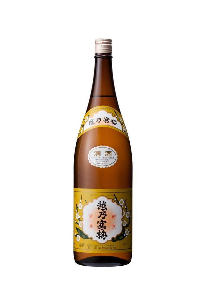 漫画「あぶさん」に登場した日本酒のモデルとなった越乃寒梅白ラベル