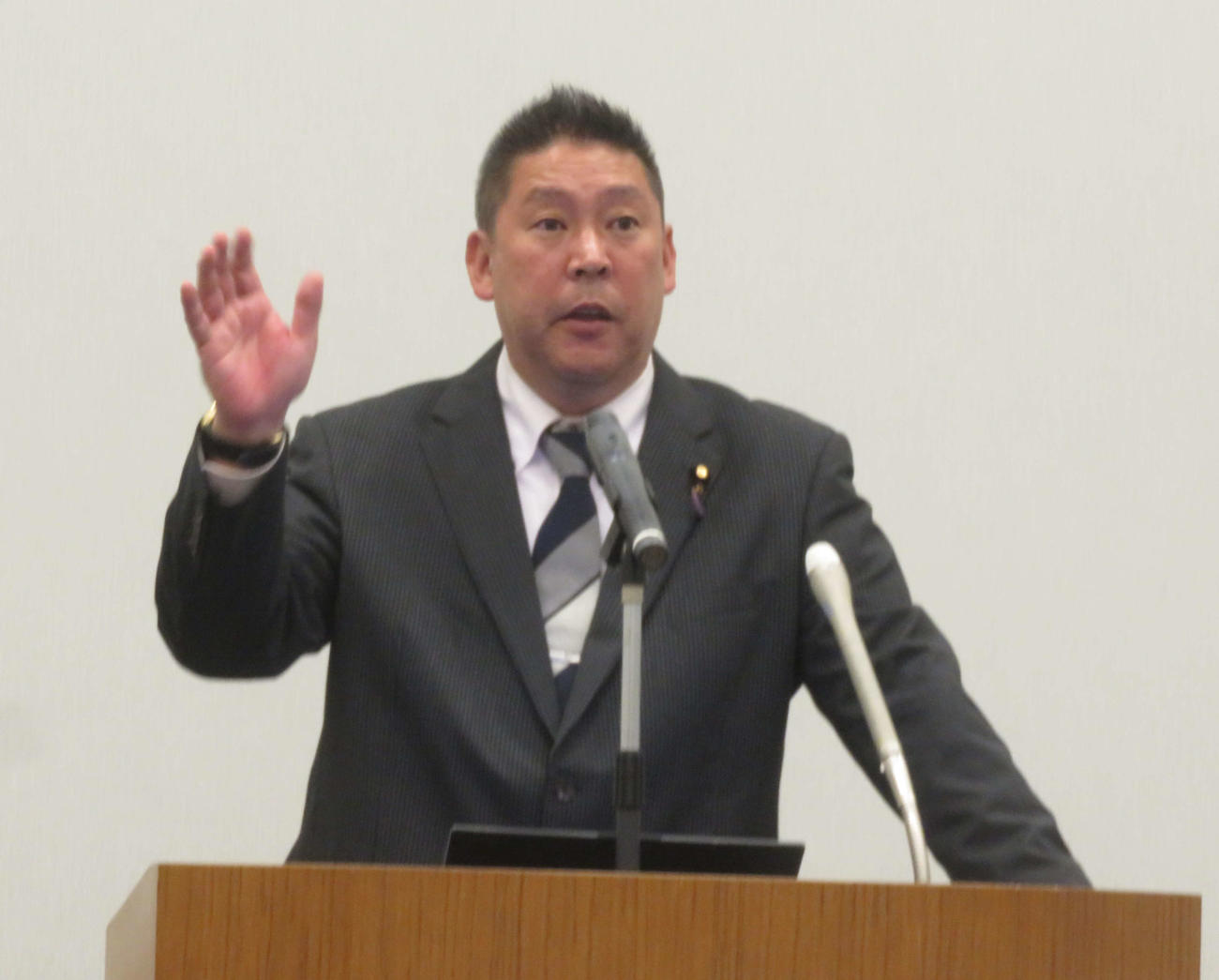 立花孝志氏（2019年10月4日撮影）