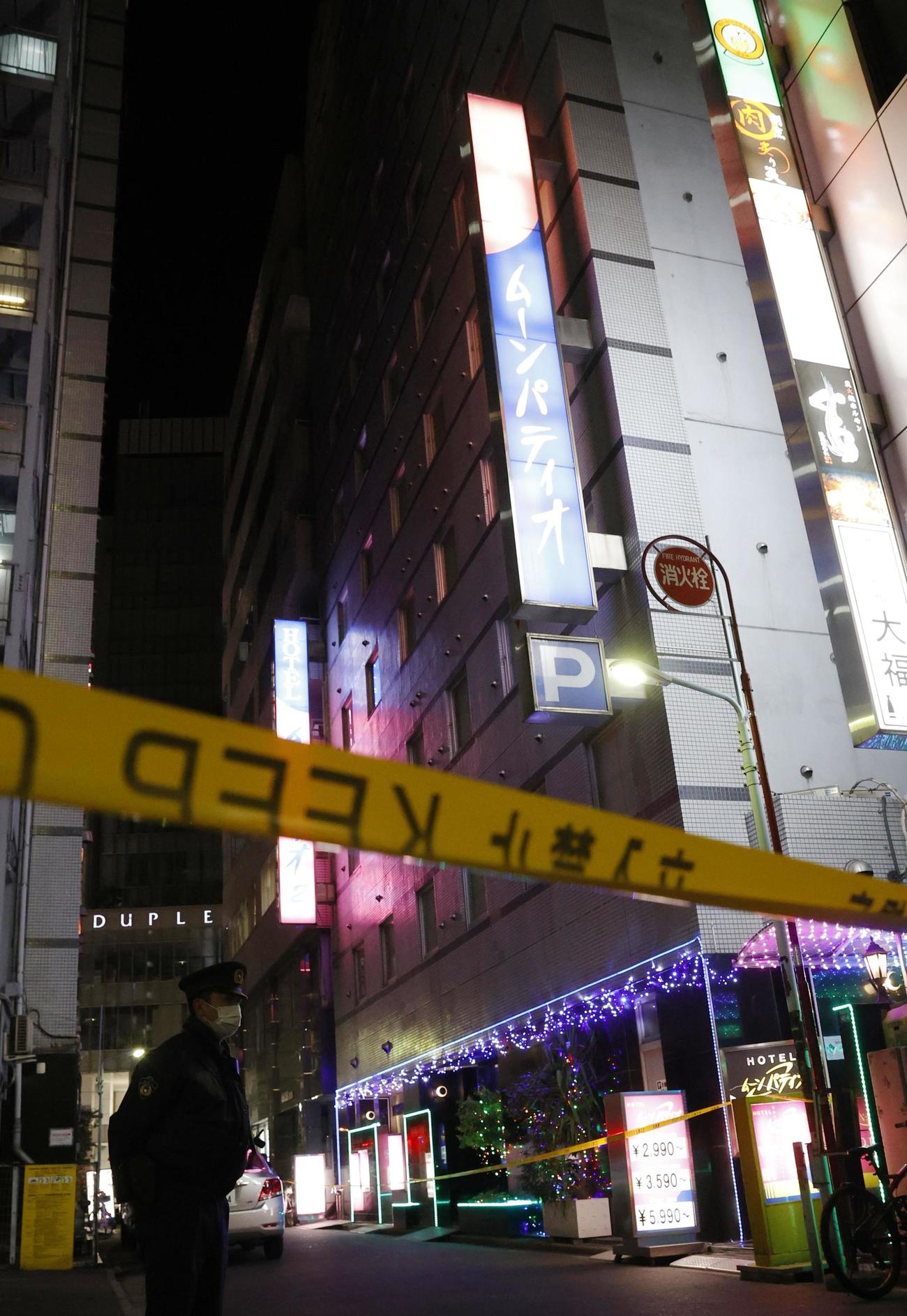 男性の遺体が見つかったラブホテル（共同）
