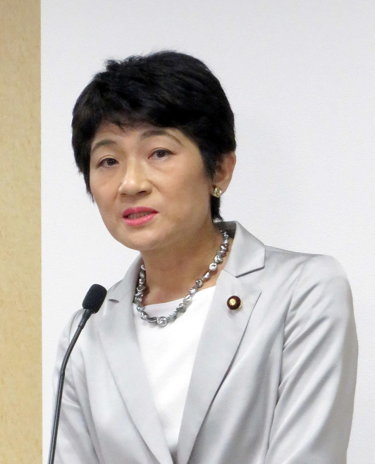 立憲民主党の西村智奈美幹事長（2021年11月19日撮影）