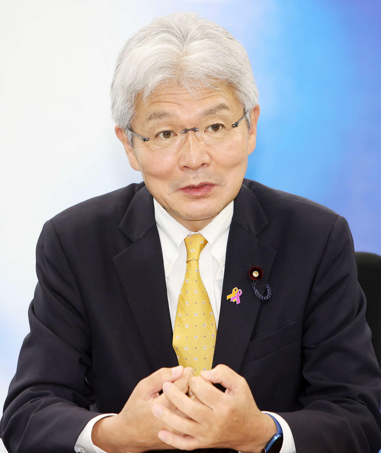 立憲民主党・逢坂誠二代表代行（21年11月撮影）