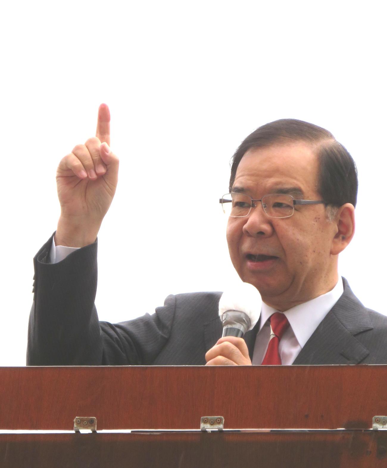 日本共産党の志位和夫委員長＝2021年10月