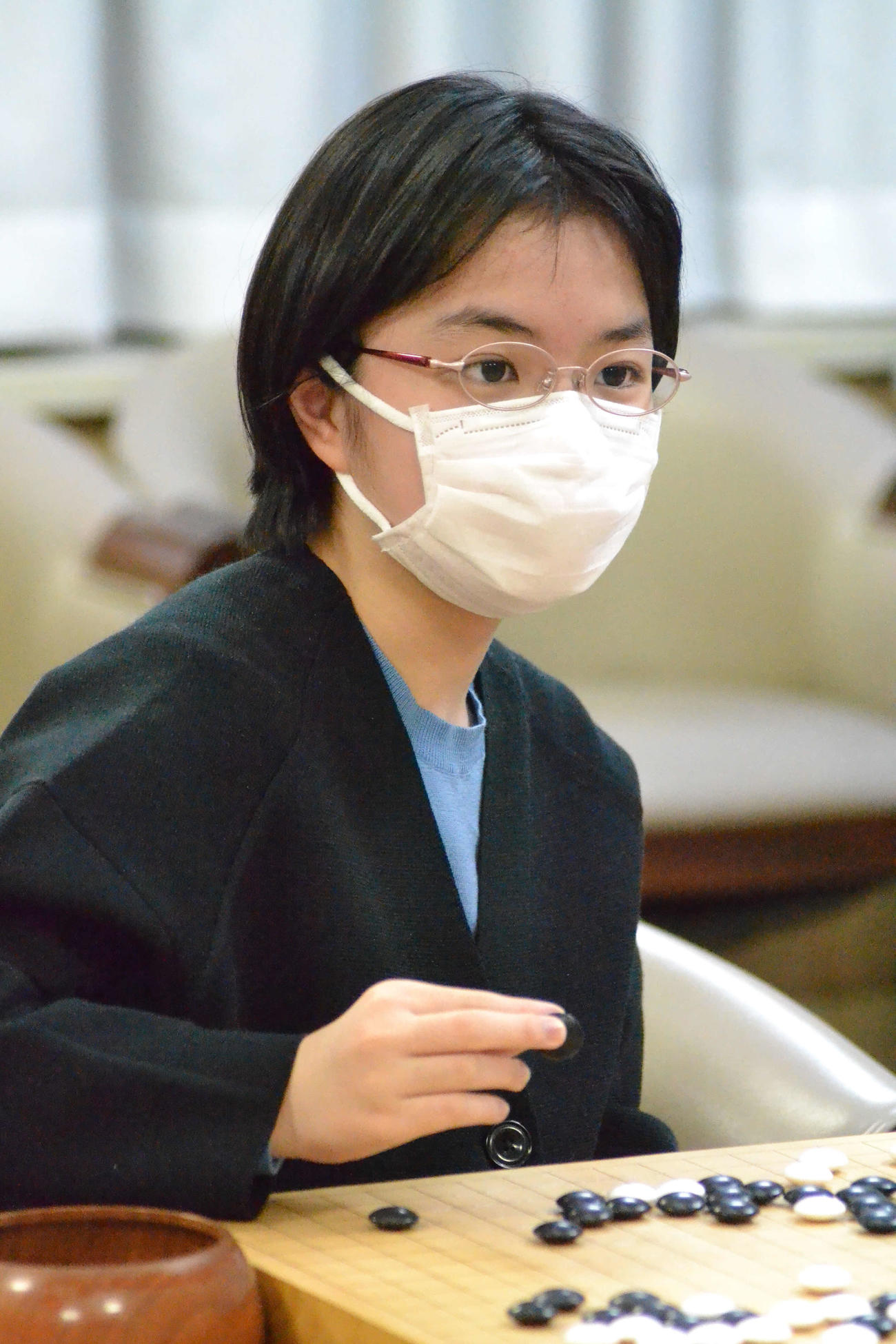 仲邑菫二段（2021年12月27日撮影）