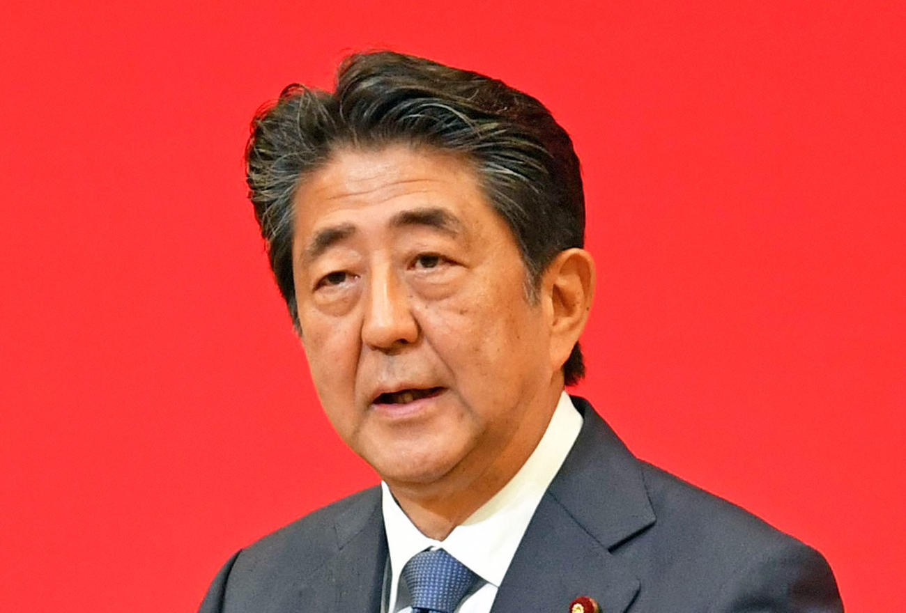 安倍晋三元首相（2019年7月24日撮影）