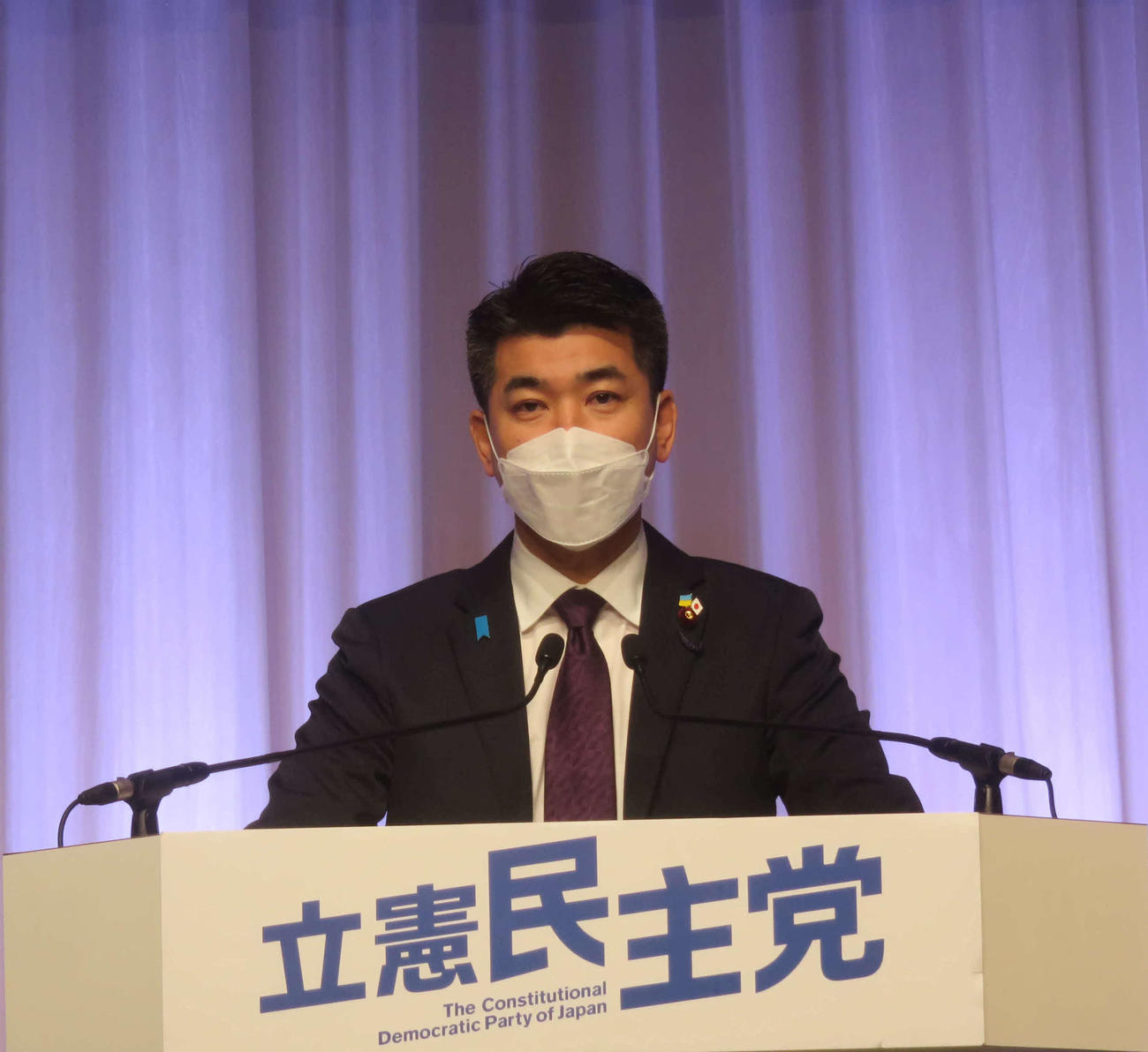 立憲民主党の泉健太代表（2022年2月27日撮影）