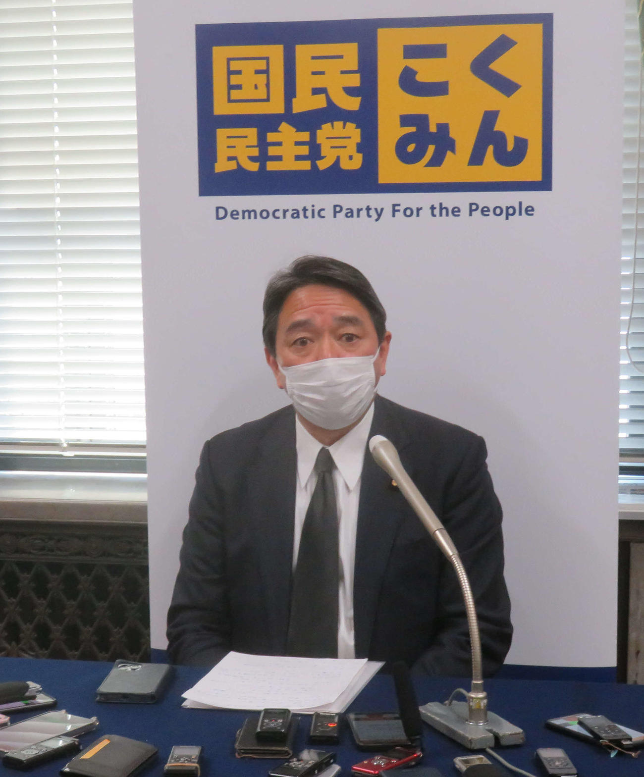 国民民主党の榛葉賀津也幹事長（2022年3月16日撮影）